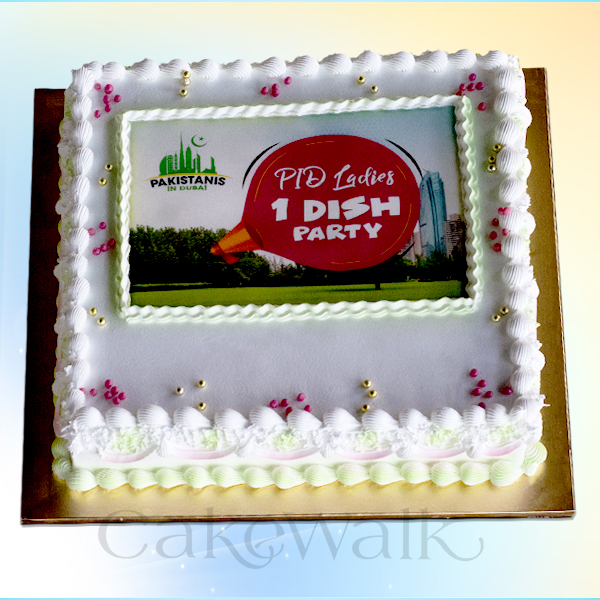 Corporate Photo Cake Square