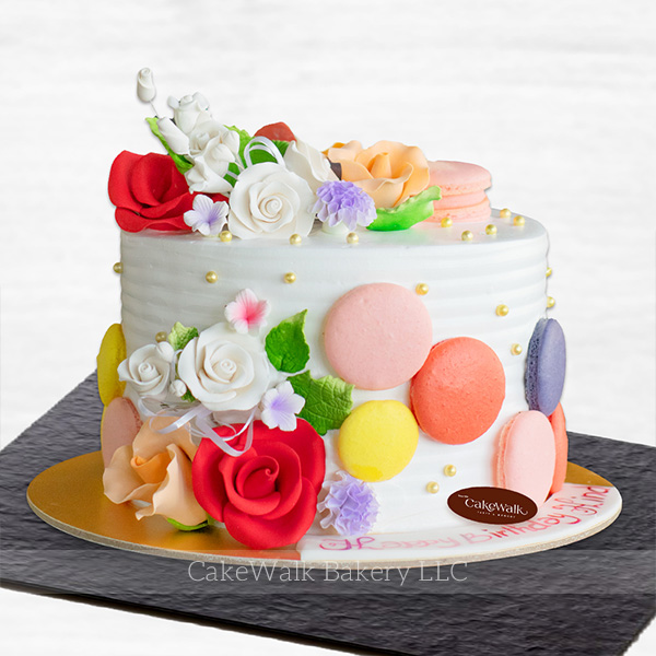 Fondant Floral Theme Cake