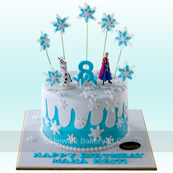 Anna and Olaf  Frozen Theme Cake