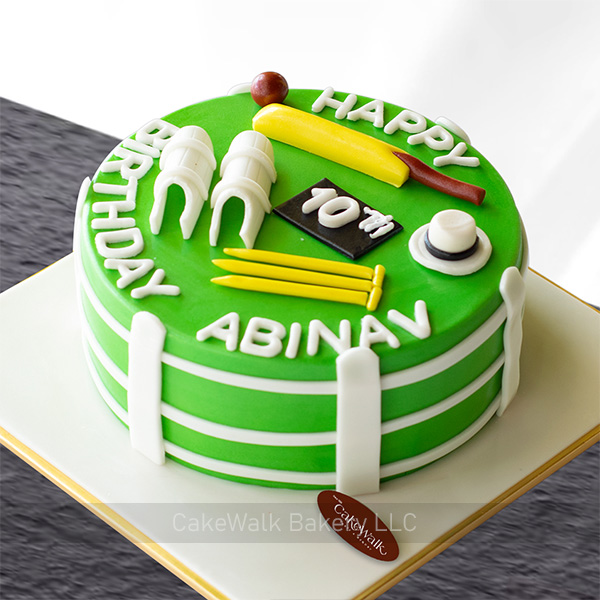 Cricket Theme cake