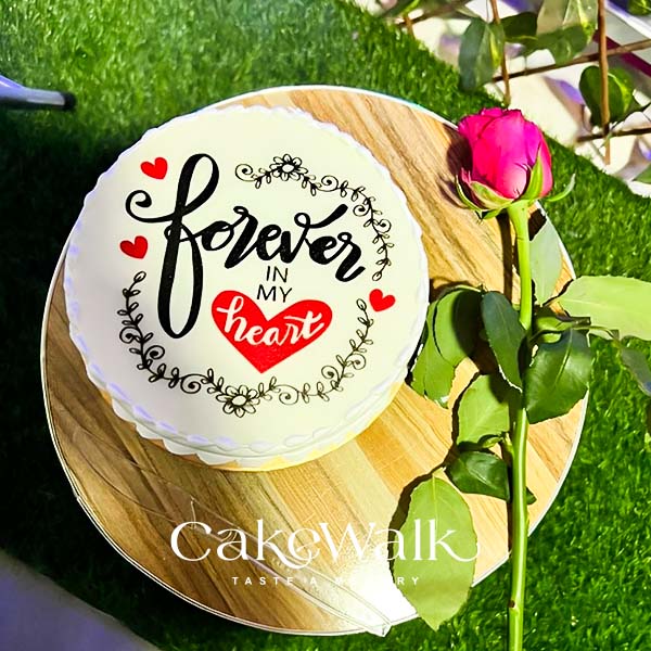 Forever in My Heart with Rose Cake