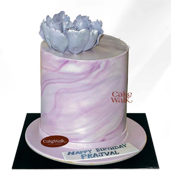 Marble Design Theme Cake