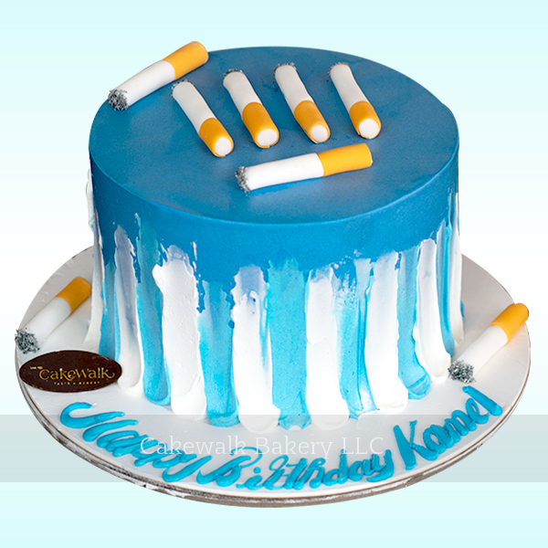 Cigarette / Smoker Theme Cake-2