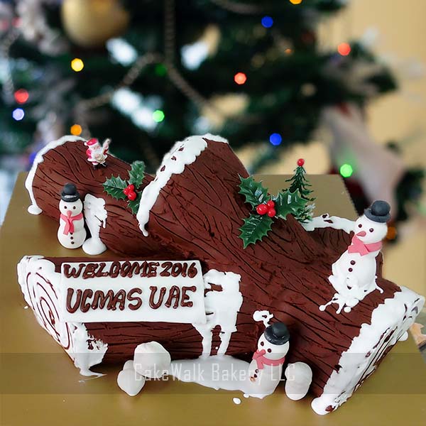 Christmas Yule log Cake -Chocolate