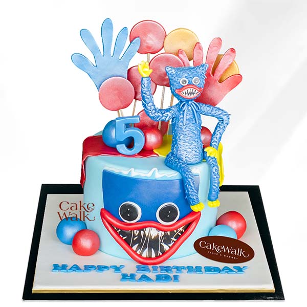 Huggy Wuggy Theme Cake