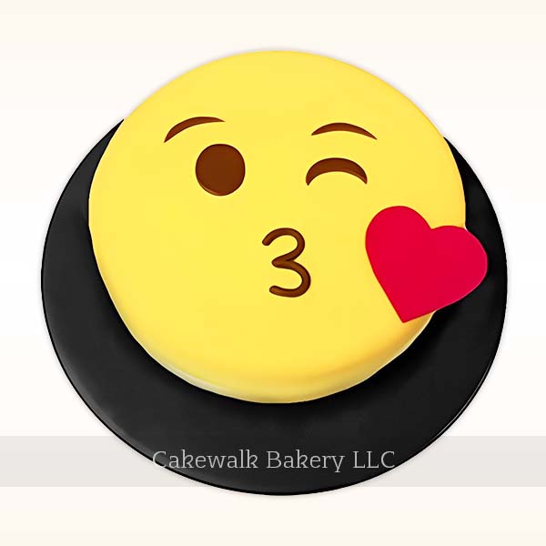 Love Emoji Theme Cake