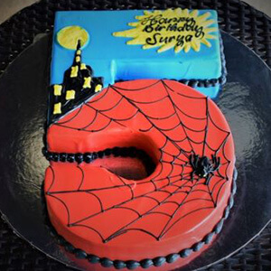 Number 5 Spider Cake
