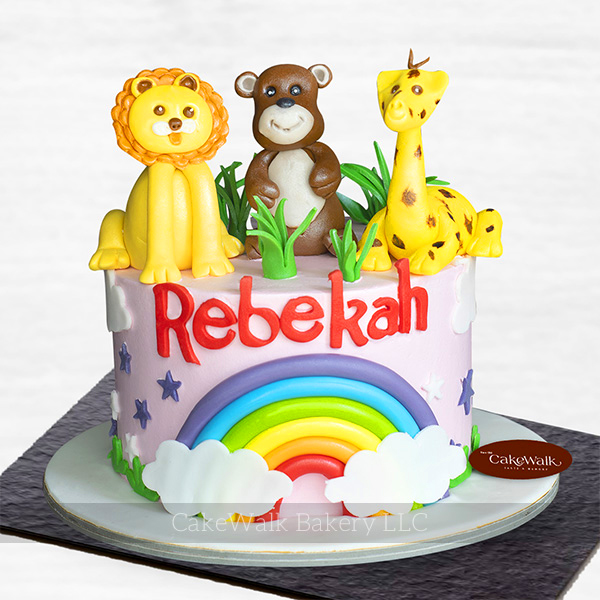 Animal Theme Cake-1