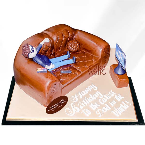 Relaxing Father Cake - Sofa Theme 