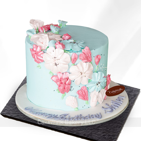 Flower Cream Cake