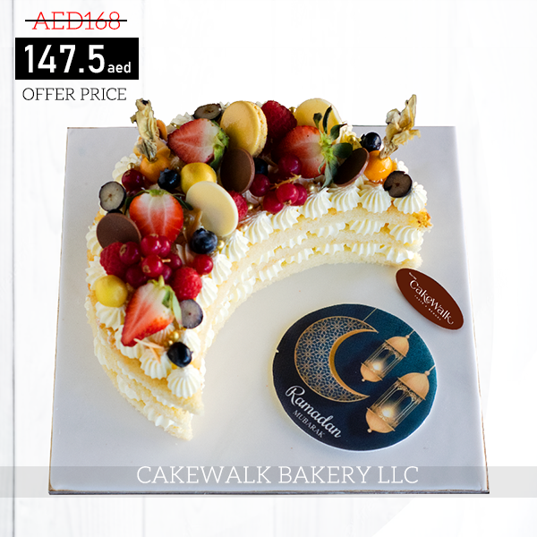 Ramadan Special Cake - Moon Shape