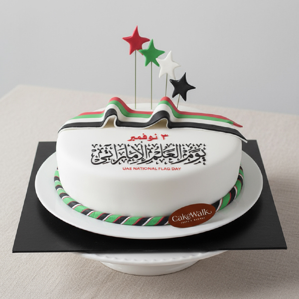 UAE National Flag Day Cake-Fondant