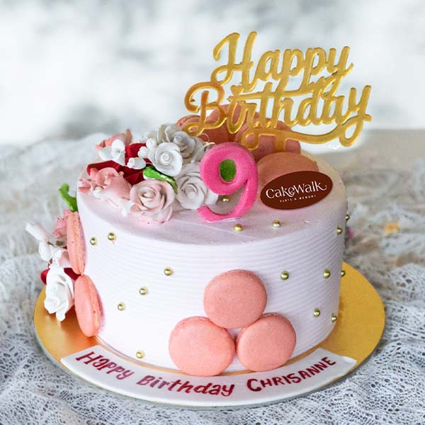 Fondant Floral Theme Cake