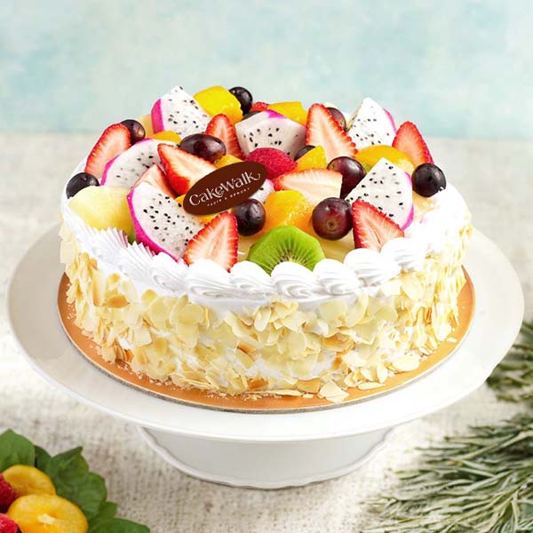 Fresh Fruit Fantasy Cake