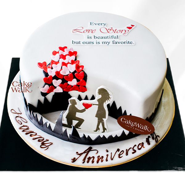 Adorable Couple In Love cake
