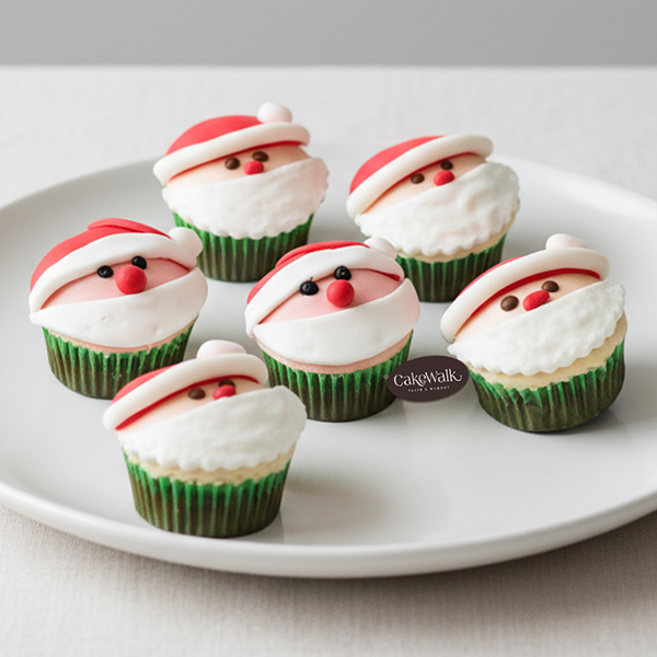 Festive Snowman Fondant Cupcakes – Christmas Theme