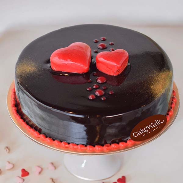 Special Twin Red Heart Cake