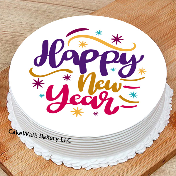 Happy New Year Cream cake