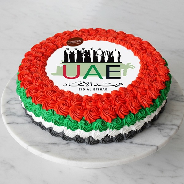 UAE National Day Cake-Round