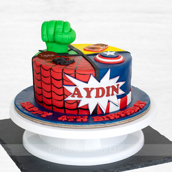 Super Hero Avengers Birthday Cake