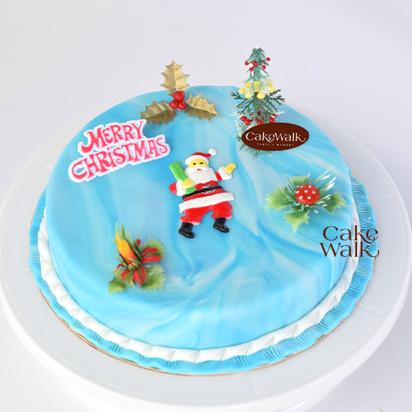 Novelty Plum Blue Marble Cake