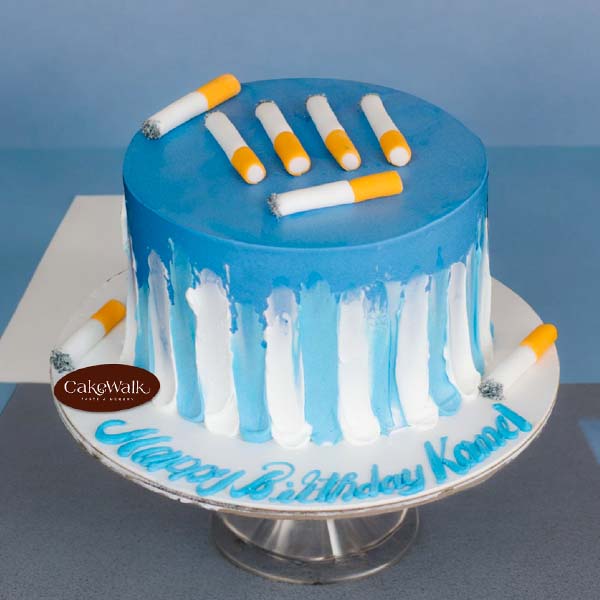 Cigarette / Smoker Theme Cake-2