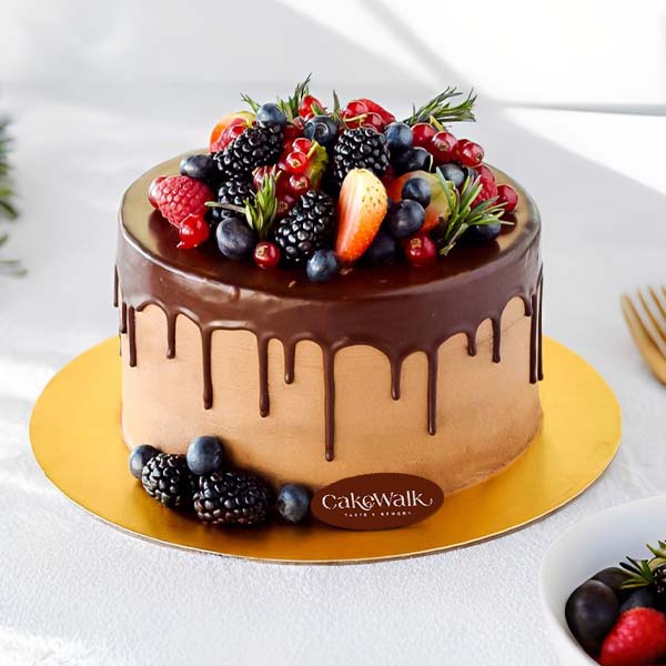 Chocolate Berry Drip Cake