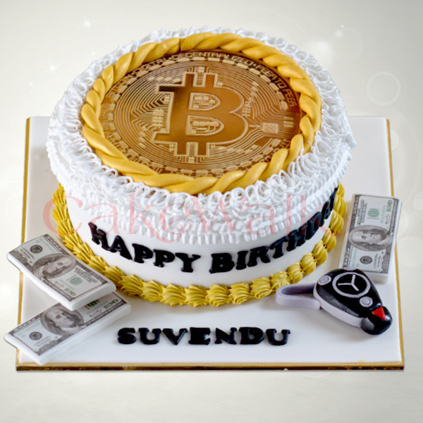 Bitcoin Photo Theme Cake