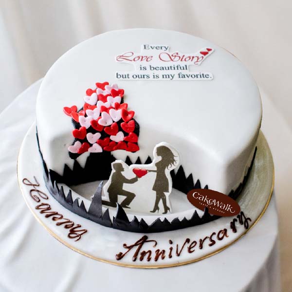 Adorable Couple In Love cake