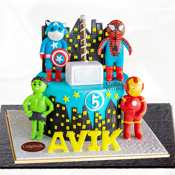 Superman Avengers Cake