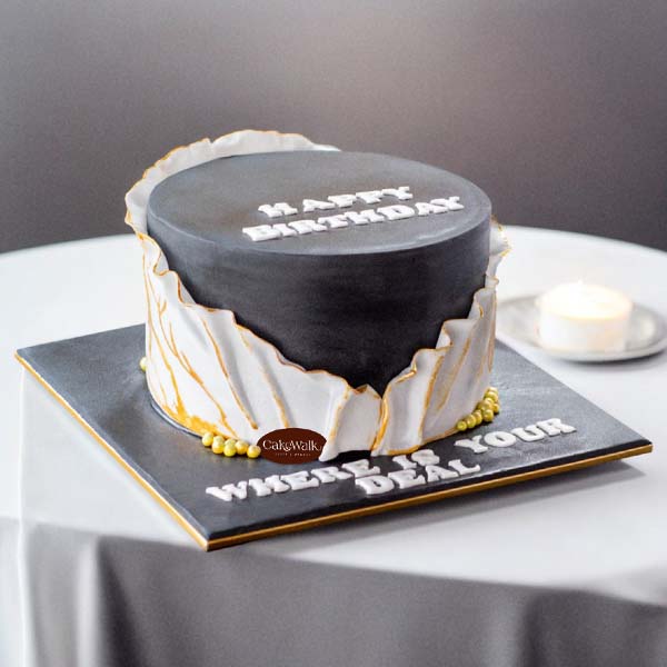 Black and White Marble Cake