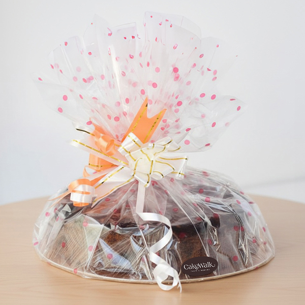 Classic Plain Rich Plum  Cake | Transparent Pack