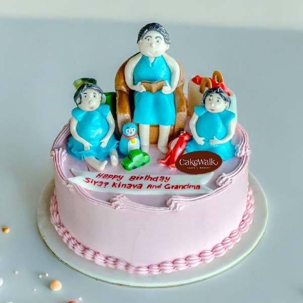 Grand Parents Theme Cake
