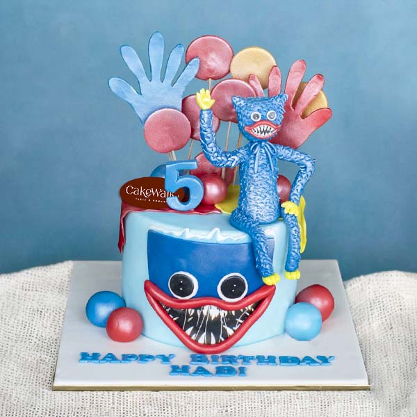 Huggy Wuggy Theme Cake