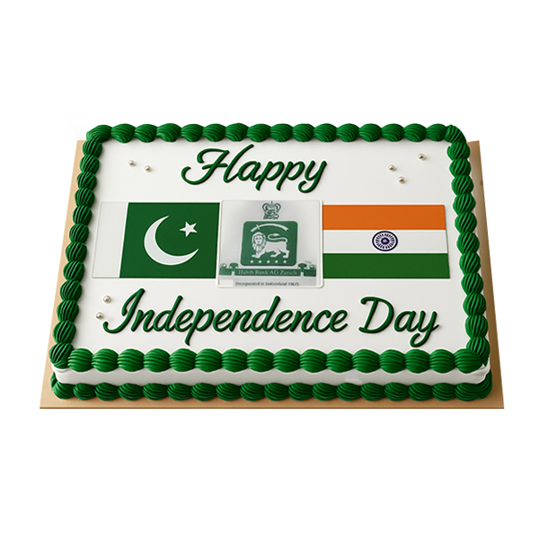 Pak India Independence day cake