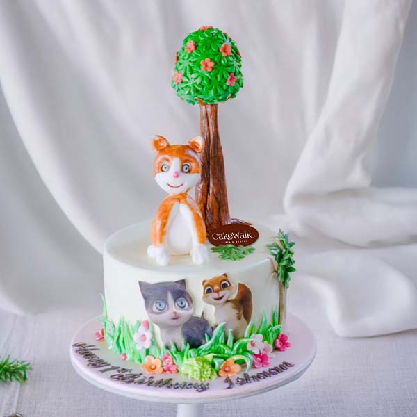 Kitty Cats Theme Cake