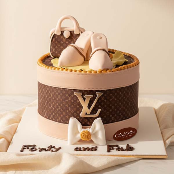 Louis Vuitton Cake ( LV Pattern )