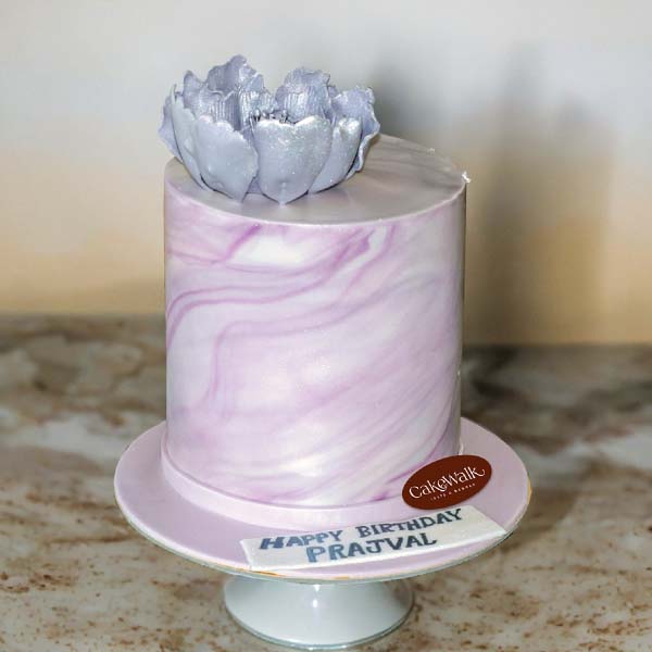 Marble Design Theme Cake