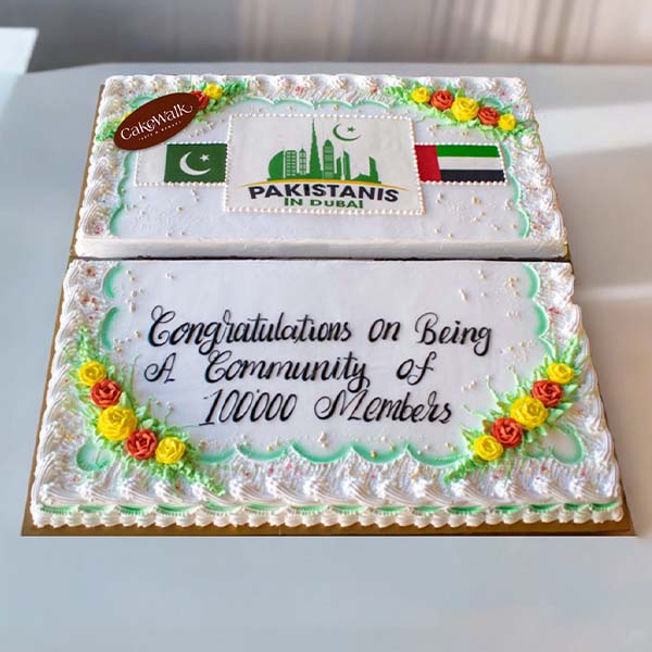 Pakistan Community Corporate Cake