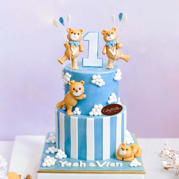 Panda Teddy Bear Birthday Cake