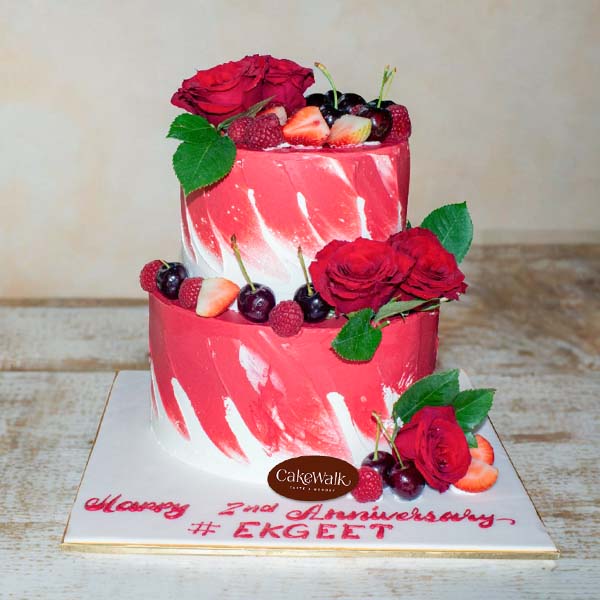 Red Rose Theme Cake