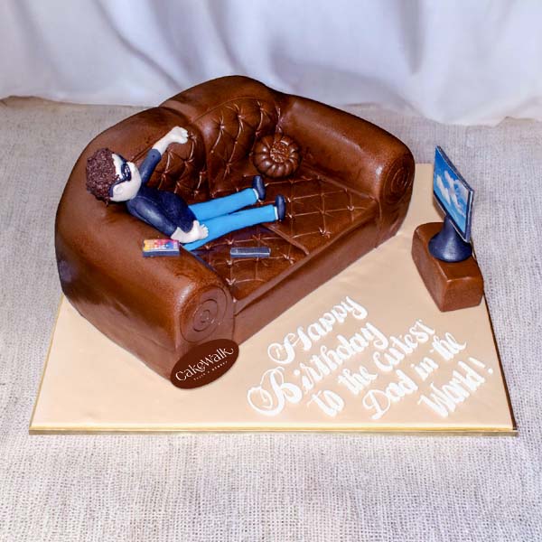 Relaxing Father Cake - Sofa Theme 
