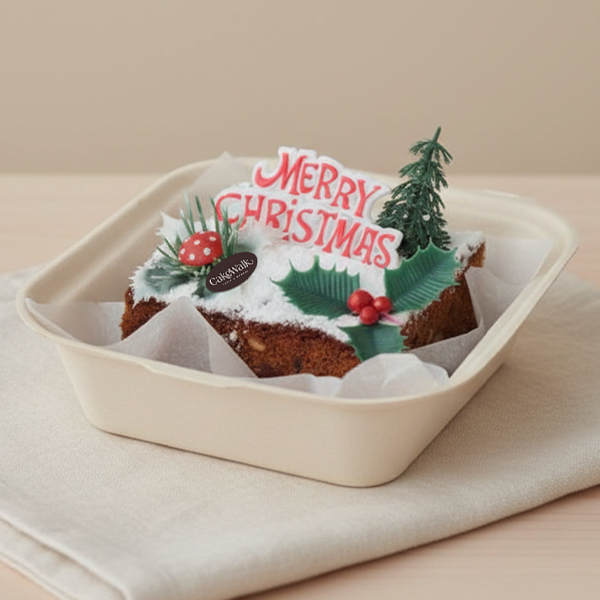 Rich Plum Bento Cake – Icing with Decoration