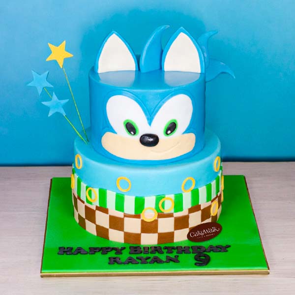 Super Sonic - 2 Tier Theme Cake