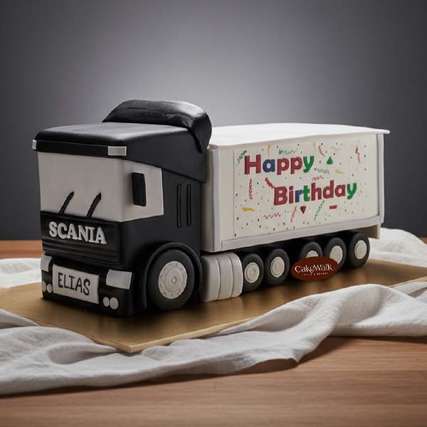 Truck Cake – Fondant Birthday Cake