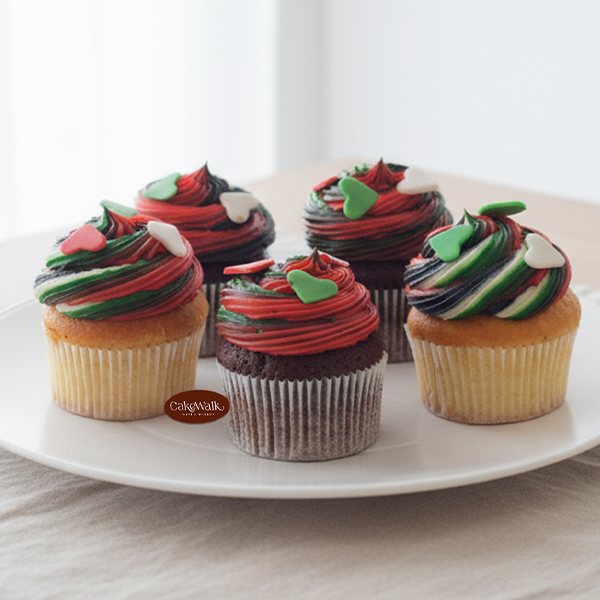 UAE National Color Theme Cupcakes