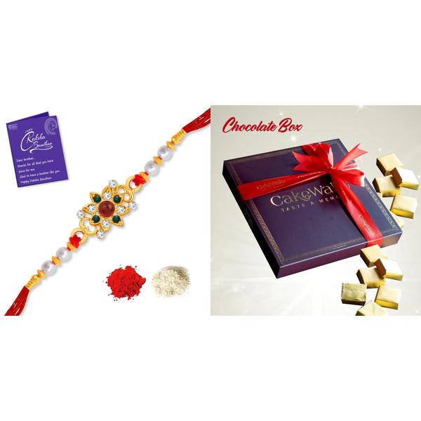 chocolate box with rakhi